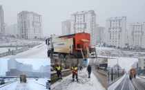 Elazığ Belediyesi Beklenen Kar Yağışıyla Birlikte Çalışmalara Başladı